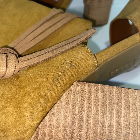 Dolce by Mojo Moxy Women Size 9M Open-Toe Suede Ankle Boots - Picture 3 of 9